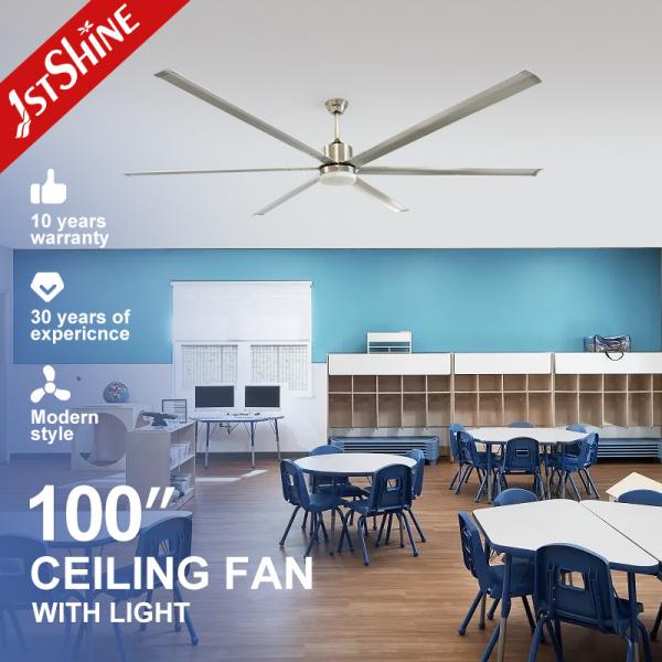 Industrial Space Cooling with 100-inch Ceiling Fan and Natural Wind 10-Year