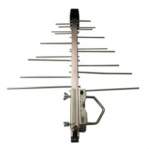 China Outdoor UHF VHF Digital TV Yagi Antenna with Amplifier and R.H.C.P Polarization Inten on sale