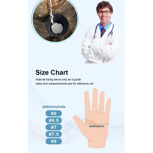 Anti Allergy EO Medical Consumable Items Disposable Latex Examination Gloves