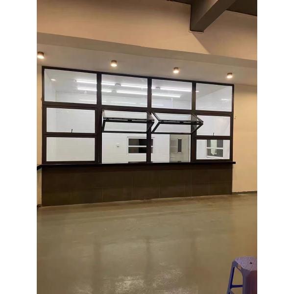 Aluminium Bi Fold Window Fold up Glass Windows American Vertical Roll up Grid Folding Window for Bar Shop