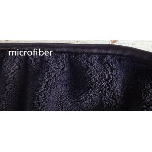 Microfiber 300gsm 150cm Width Black Durable Piping Good-looking Sports Cleaning