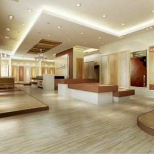 Hotel Vinyl Spc Click Flooring With Grain Loose Lay And UV Coating