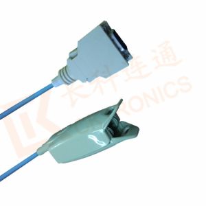 DOLPHIN Spo2 Probe Sensor 14 Pin Reusable SpO2 Sensor Adult Finger Clip