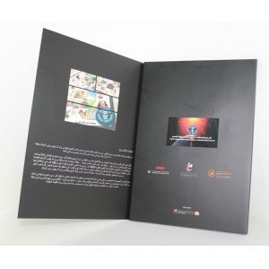 2.4" 4.3" 5" 7" 10" LCD video card , video greeting cards A4 book size