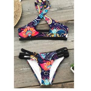 ORANGE BOHO TANK BIKINI