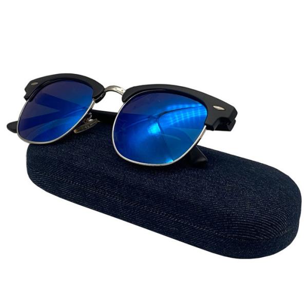 Buy Hard Fabric Thin Reading Cuboid 161MM Metal Glasses Case at wholesale prices