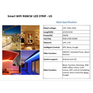 2m Smart Strip RGB+WW