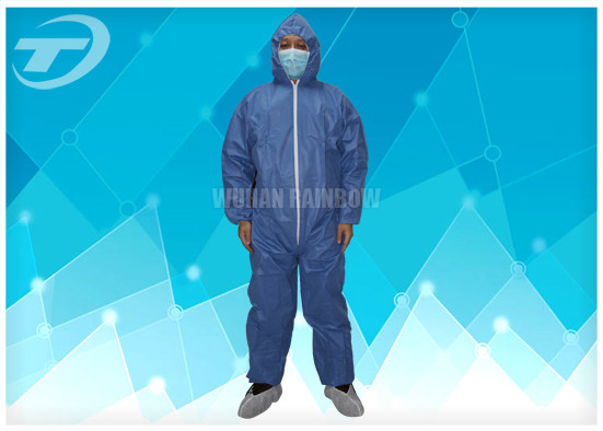 Buy Disposable Protective Clothing Non - Woven Disposable Coveralls With Hood at wholesale prices