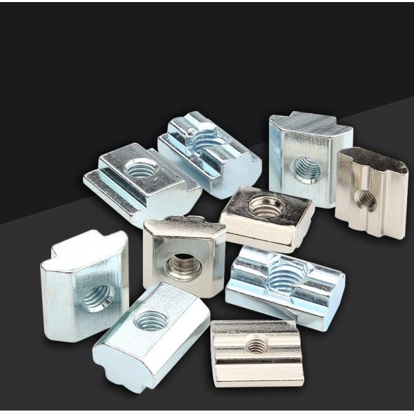 Black Zinc 45 Steel T-Slot Nuts For T-Slots Slide-in Square Sliding Hammer T Nut Imperial Measurement