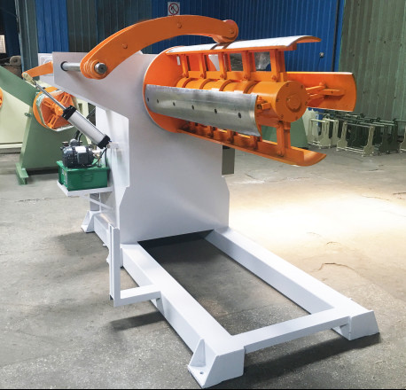 Buy Single Head 600-1400mm Sheet Metal Decoiler Coil Unwinder Machine at wholesale prices