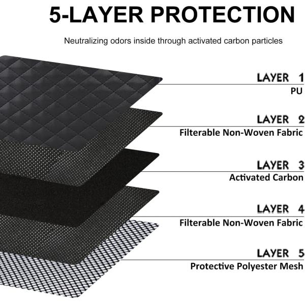 Large Capacity Black PU Waterproof Custom Travel Smell Proof Bag For Men with Lock