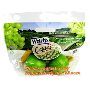 Stand Up Pouch, Reusable Clear Food Grade Freezer Food Fruit Package Plastic