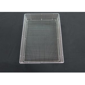 Food Grade 304 Stainless Steel Mesh Trays Flat Perforated Baking For Drying
