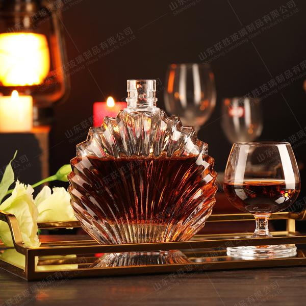 Buy Beverage Industrial 700ml Glass Bottle 1L 5L Bottle for Vodka Tequila Rum Liquor Spirit at wholesale prices