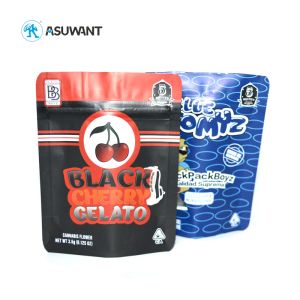 Resealable Smell Proof Mylar Bag Pre Roll Cookie Weed Packaging