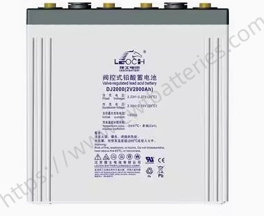 Leoch DJ2000 Battery Valve Regulated Lead Acid Batteries 2V 2000Ah for UPS Communications Electricity Medical Treatment Ships