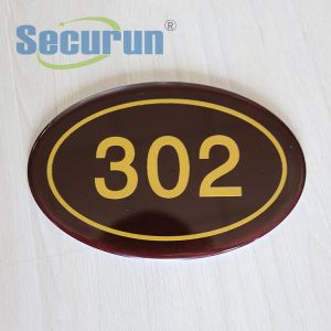 Acrylic Reflective House Numbers Signs Laser Engraved ODM