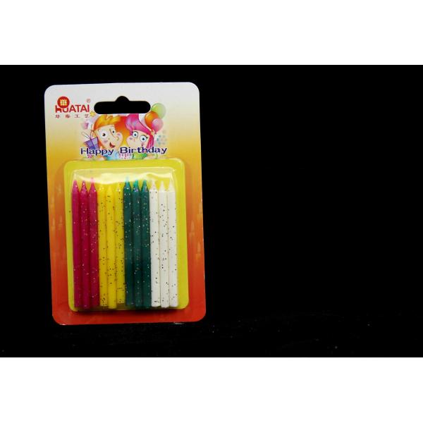 Buy Christmas Party 12pcs Silver Glitter Birthday Candles No dripping at wholesale prices