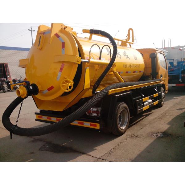 Cesspit Emptier Truck 8000 to 12000 Liters Vacuum Suction Fecal Pump Tank Truck 190HP Diesel Engine