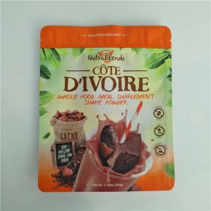 Heat Seal Plastic Pouches Packaging Roasted Coffee Bean Powder Bags With k