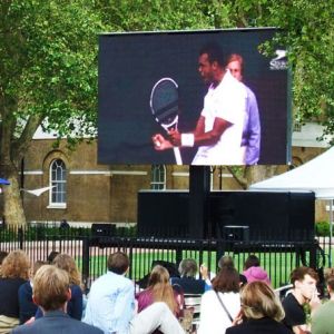 1000X500 Alumnim And Iron Cabinet LED Display Rental P4.81 SMD Panels