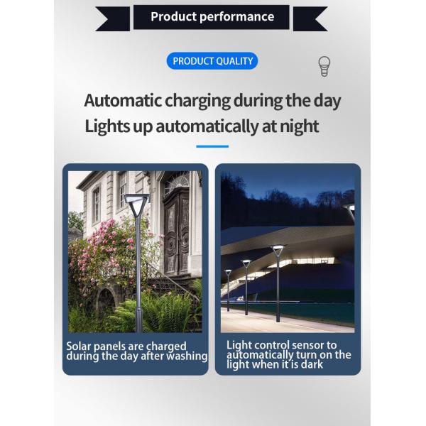 2021 New Design Solar Lawn Light Aluminum Solar Garden Lights for Decoration Lighting Sre2403