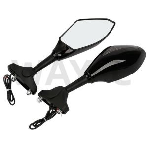 Quality Universal Rearview Motorcycle Side Mirror Glass LED Material for sale