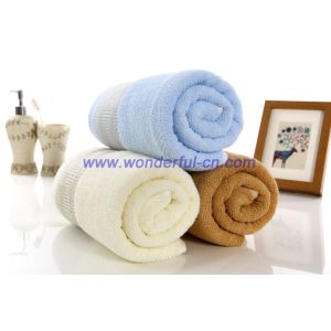Custom dobby brown beautiful thick unique bath towels bulk