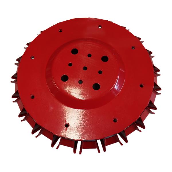 Double-Layer Convex Sweeping Disks (Red) – Fit for Zoomlion Sweeper Trucks, Sanitation Vehicle Road Cleaning