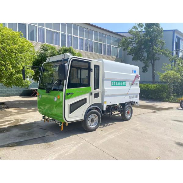 Pure Electric High Pressure Water Jet Cleaning Truck Four Wheel Energy Type Voltage