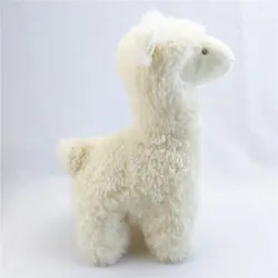 Creative design Soft fill White alpaca Stuffed toy Popular birthday gift Cute
