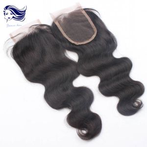 Natural Body Wave Lace Top Closure 4 X 4 Dark Brown Grade 7A