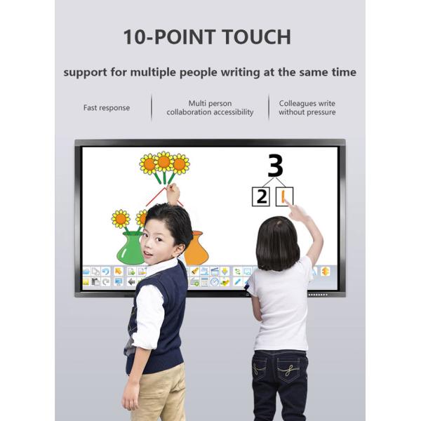 Black TV Touch Screen 55 Inch Smart Interactive Whiteboard 240V