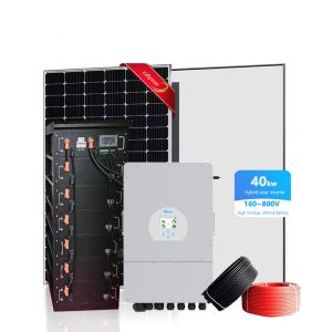 Home Hybrid Energy Storage System 40KW 50KW With PV Module Solar Panel