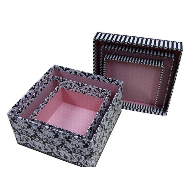 Custom design top base two piece keepsake packing paper box with matt finish