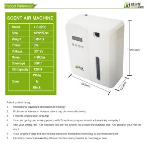 Wall Mounted 120ml 300m3 5W Fragrance Freshener Machine