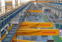 Compacted Frame Wall Traveling Truck Jib Cranes For Fitting & Fabrication Workstation