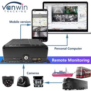 H.265 8CH HDD 1080P Mobile DVR System With 4G MDVR Kit GPS WIFI Function For