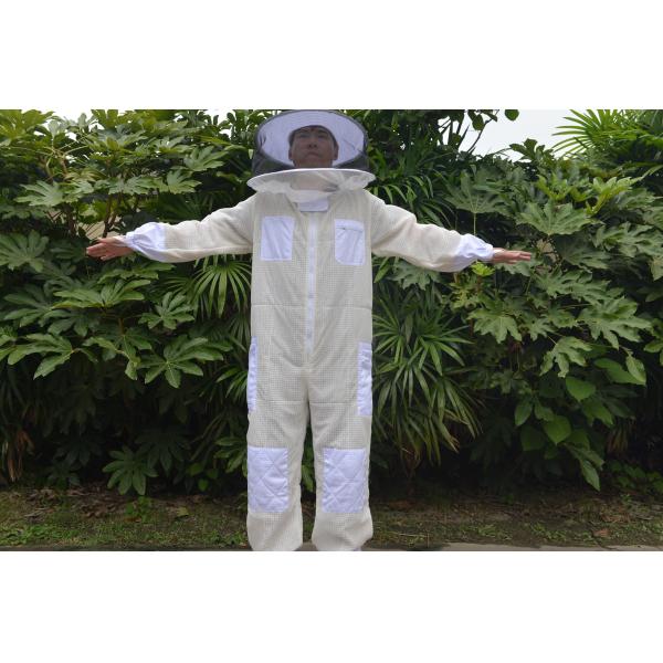Buy Three-Layer Ventilated Round Veil Ventilated Beekeeping Suit Bee Suit at wholesale prices