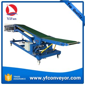 Telescopic Belt Conveyor，Extendable Loading Conveyor Truck Container