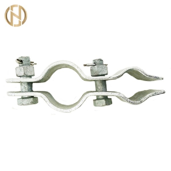Custom Made Pole Accessories , Galvanized Fastening Clamp For ADSS OPGW Cable
