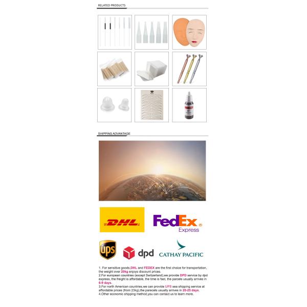 Rose Red Copper Permanent Makeup Machine Pen For Eyebrow Lips