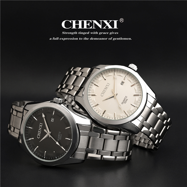 C024A PayPal Accepted Stainless Steel Case Back Strap Cool Business Man Quartz Watch Mens