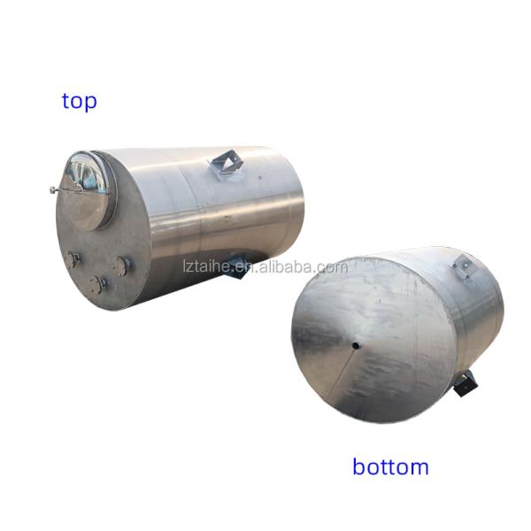 ISO Stainless Steel SS304 SS316 Chemical Storage Tank Horizontal