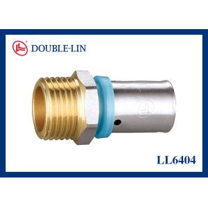 China Male Straight Union 1 Inch Brass Press Fittings on sale