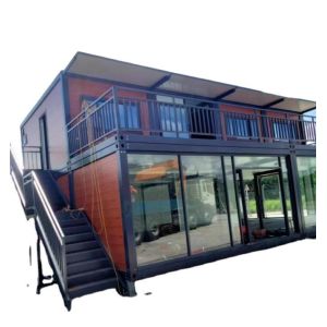 Steel Luxury Container House 20ft 40ft Prefab Modular Homes Expandable