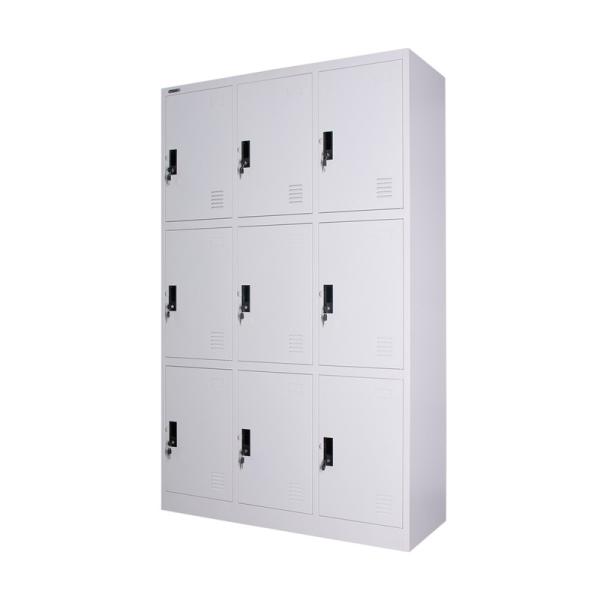 Buy 9 Doors Waterproof Metal Lockers RAL Color Powder Coated 0.6mm at wholesale prices