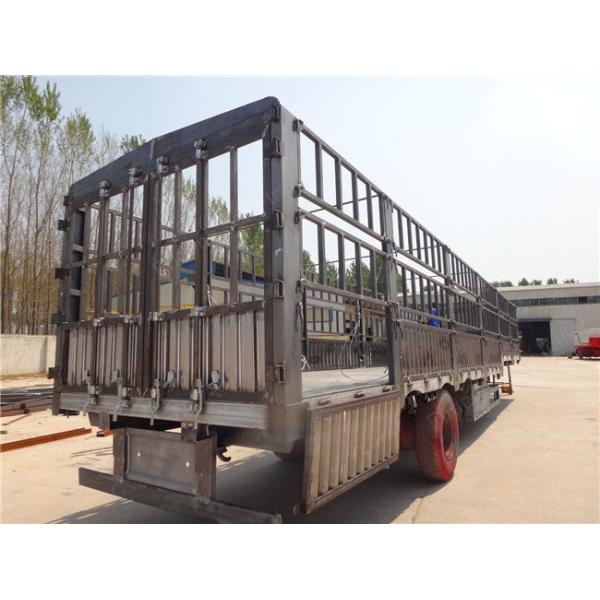 3 axles cattle trailer fencing type transport livestock trailers for sale