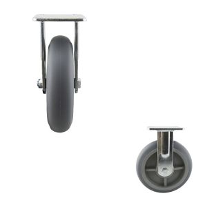 200mm Diameter Soft TPR Fixed Heavy Duty Ball Bearing Wheels