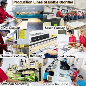 Whisky Alcohol Display Acrylic Bottle Glorifiers LED Light Base